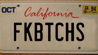 Illustration for article titled 100 License Plates banned by the California DMV